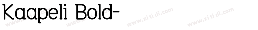 Kaapeli Bold字体转换